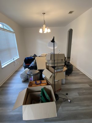 Junk Removal - Customer noticed he had too many items to carry after a recent moved out of town. Customer called us and we had his place picked up in just a few minutes.
