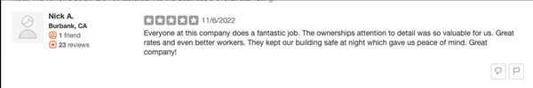 Testimonials - Check out our reviews!