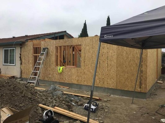 House addition -Union City, CA - This is a bed and bath addition in Union City. This project was completed in just over 1 month! Our team did a really great job and I couldn't be more proud.
