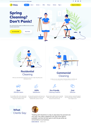 Website for cleaning bussiness - Web site design for a cleaning company. SEO optimized, marketing ready.