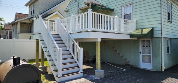Elevated Deck Project - This new elevated deck will be the new family hangout.  Especially because the husband is going to surprise his wife with a Jacuzzi under the new deck!!

Let us know about you next backyard project.