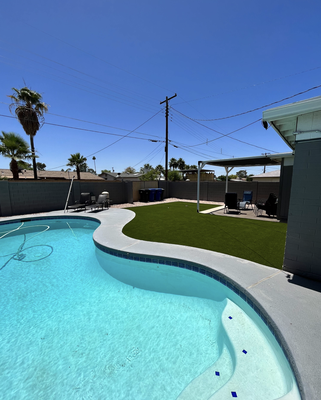 Pools With Artificial Turf - Artificial turf is the ideal solution for poolside perfection! Bid farewell to the tiresome task of skimming grass clippings from your water and the hassle of rinsing off muddy feet before taking a refreshing plunge. Your beautiful blue pools needs the ultimate companion—a stunning green lawn that demands minimal maintenance! Reclaim your summer joy, spending blissful days by the pool rather than tending to your lawn. Southern Turf Co. is your go-to artificial turf installer in Nashville! Pools With Artificial Turf - Artificial turf is the ideal solution for poolside perfection! Bid farewell to the tiresome task of skimming grass clippings from your water and the hassle of rinsing off muddy feet before taking a refreshing plunge. Your beautiful blue pools needs the ultimate companion—a stunning green lawn that demands minimal maintenance! Reclaim your summer joy, spending blissful days by the pool rather than tending to your lawn. Southern Turf Co. is your go-to artificial turf installer in Nashville!