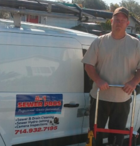 Pipe Burst - Showing a Sewer Clean out and a pipe burst from the house Pipe Burst - Showing a Sewer Clean out and a pipe burst from the house