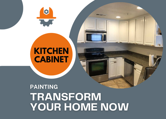Kitchen Cabinet Painting - Here is our recent Kitchen Cabinet Painting project.