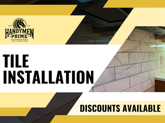 Tile installation - Our tile installation services provide an efficient speed of work. We handle the entire job from expert consultation, accurate measuring and planning, surface preparation, tile cutting and installation, grouting and sealing, final inspection and cleanup. Our technicians are experienced in working with many materials.
Whether it's bathrooms and kitchens, floors and walls, or outdoor spaces, trust Alga to make the installation process hassle-free. Save time and avoid potential problems by entrusting tile installation to our experts. Contact us today to schedule service! Contact  Handymen Prime Company today to get started on your project! Let us help you create the perfect space with our professional tile installation services.