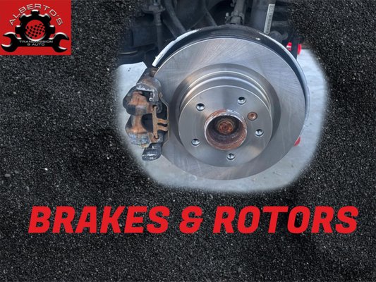 Brakes & Rotors - Our brake services are priced competitively and include all necessary components such as labor, parts (new pads and rotors), and taxes. For sedans and mid-sized SUVs, prices start at $380 per axle or $630 for both axles. Larger SUVs and trucks are priced at $450 per axle or $830 for both axles. Brakes & Rotors - Our brake services are priced competitively and include all necessary components such as labor, parts (new pads and rotors), and taxes. For sedans and mid-sized SUVs, prices start at $380 per axle or $630 for both axles. Larger SUVs and trucks are priced at $450 per axle or $830 for both axles.