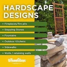 Residential Landscape / Hardscape - At The Grounds Guys, we provide gorgeous landscape / hardscape designs customized to our clients’ preferences and the limitations and assets of their properties. Beautiful landscaping and lawn care service is what we do best. Our team is courteous, friendly, and professional. We arrive at your home in full uniform and clean, marked vans. Our clients come first.
Hardscape is the implementation of stone and structure in the design of a landscape. Softscape features are organic implementations such as plants and trees. There are many options designed to help your property look beautiful. Every property is unique. We resolve drainage issues and install features customized to your preferences.
Some possible landscape additions include:
- Retaining walls
- Pavers
- Stonework
- Patios
- Flower gardens
- Plant beds
- Trees
- Outdoor lighting
- Decks
- Fruit trees
- Aquatic features including fountains, ponds, and more Residential Landscape / Hardscape - At The Grounds Guys, we provide gorgeous landscape / hardscape designs customized to our clients’ preferences and the limitations and assets of their properties. Beautiful landscaping and lawn care service is what we do best. Our team is courteous, friendly, and professional. We arrive at your home in full uniform and clean, marked vans. Our clients come first.
Hardscape is the implementation of stone and structure in the design of a landscape. Softscape features are organic implementations such as plants and trees. There are many options designed to help your property look beautiful. Every property is unique. We resolve drainage issues and install features customized to your preferences.
Some possible landscape additions include:
- Retaining walls
- Pavers
- Stonework
- Patios
- Flower gardens
- Plant beds
- Trees
- Outdoor lighting
- Decks
- Fruit trees
- Aquatic features including fountains, ponds, and more