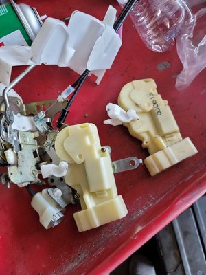 Door lock actuator diagnoses and replacement - Steps taken to replace door lock actuator