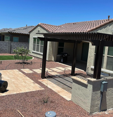 Residential Hardscaping - You want a yard that showcases your home rather than distracts from it. Hardscaping services can add elegance and appeal to your yard. If you want a patio, driveway or outdoor kitchen installation in El Mirage, Sun City West, Surprise, Goodyear & Peoria, AZ, Landaverde Landscape can handle the job. Residential Hardscaping - You want a yard that showcases your home rather than distracts from it. Hardscaping services can add elegance and appeal to your yard. If you want a patio, driveway or outdoor kitchen installation in El Mirage, Sun City West, Surprise, Goodyear & Peoria, AZ, Landaverde Landscape can handle the job.