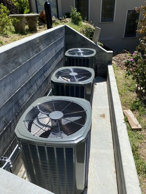 New Air Conditioning System Install - Installed Three New Trane Air Conditioning systems in Tiburon New Air Conditioning System Install - Installed Three New Trane Air Conditioning systems in Tiburon
