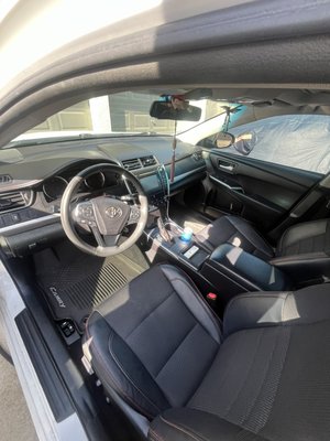 Camry deep Interior cleaning - Customer requested his daughters Camry to be deep cleaned by us and we delivered