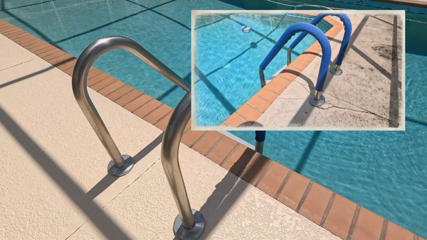 Pool Deck Repair & Restoration - This project involved a full cosmetic restoration of an aging inground pool deck showing advanced cracking, surface degradation and failing anchor points. 
We began with a comprehensive pressure wash to remove embedded dirt, organic buildup, and loose material, ensuring proper adhesion for all subsequent repairs.
The concrete surrounding the ladder and stair rail mounts exhibited severe cracking and deterioration. All compromised material was removed using our Hercules Jack Hammer and chisels to expose solid substrate. The anchor cavities were rebuilt using a high-strength concrete blend modified with an acrylic bonding additive to ensure proper adhesion to the existing slab and long-term durability under load. 
All major cracks were v-grooved to create a clean, uniform repair channel. These were filled with a high-performance elastomeric caulking designed for movement, UV exposure, and Florida's thermal expansion cycles. This process stabilizes the slab and prevents future propagation.
Once repairs were completed and cured, the entire deck received a fresh, uniform coating of premium pool-deck paint in "Aztec Sand". This coating provides improved aesthetics, surface and slip protection, and heat reflectivity suitable for Highlands County climate. 
The completed restoration delivered a structurally sound, clean, and updated pool deck ready for long-term use.