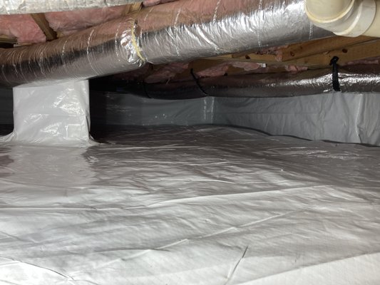 Becca's Encapsulation - Becca had an issue with hardwood cupping after a new install.  Upon our inspection the crawlspace was not encapsulated and had no humidity controls.  The high humidity was causing the floors to buckle!  

After we encapsulated the crawlspace and started controlling the conditions under the home the floors started to flatten out and within 1 month the floors were back to normal saving a whole replacement of Hardwood flooring!