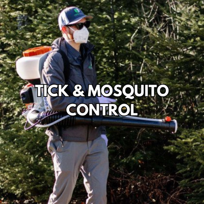 Tick and Mosquito Control - One of our licensed technicians would inspect your property and use a mosquito fogging machine to apply a family-friendly product to your tree line or property line.

This is applied 10 ft high to target nesting sites in trees and also targets landscaping, thick foliage, and dense shrubs. Much of the yard is usually covered as well.

You can expect a 90% decrease at first with a gradual drop in effectiveness over the next 30 days. Green Shield typically treats monthly for this reason.