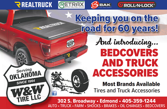 Outfit Your Truck. Rule the Road! - Your truck does it all — your accessories should too. At W & W Tire in Edmond, we offer high-quality truck accessories built for performance, protection, and style. From Roll-N-Lock bed covers to BAK, Retrax, and WeatherTech accessories, we've got the gear to customize your truck just the way you like it. Whether you need running boards, toolboxes, or secure bed protection, our expert team is here to help you upgrade with confidence. Outfit Your Truck. Rule the Road! - Your truck does it all — your accessories should too. At W & W Tire in Edmond, we offer high-quality truck accessories built for performance, protection, and style. From Roll-N-Lock bed covers to BAK, Retrax, and WeatherTech accessories, we've got the gear to customize your truck just the way you like it. Whether you need running boards, toolboxes, or secure bed protection, our expert team is here to help you upgrade with confidence.