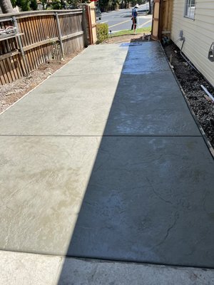 Old Granite stamped patio - Old Granite stamped patio in place of 2 large Redwood trees that were removed before we started. Customer was extremely happy to get such a good patio and with a reasonable price. Old Granite stamped patio - Old Granite stamped patio in place of 2 large Redwood trees that were removed before we started. Customer was extremely happy to get such a good patio and with a reasonable price.