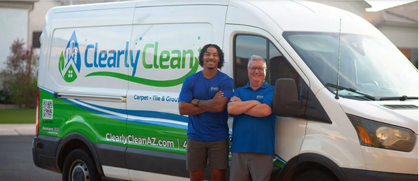 Clearly Clean Carpet - The Best, Most Meticulous Carpet Cleaning in Gilbert, Arizona...Or Your Money Back!
We are a professional carpet cleaning company located in Gilbert, Arizona. We are trained and certified in Advanced Environmental Disinfection, so we know how to get your home clean – from the visible stuff to the invisible. We are also licensed and insured so you can be confident in all our work. Whether it’s carpet cleaning, tile and grout cleaning, or upholstery cleaning, you'll receive exceptional results every time.
We are happy to be recognized as a local, family run business. My wife, Sarah, answers the phones, does our bookkeeping, and handles all our general office tasks. My daughter helps out during the summer and occasionally on weekends and my son-in-law pitches in on big jobs too. When we come out and inspect your job in person, we'll provide you with an exact quote, not merely an estimate. The price we quote is the price you will pay. We don’t play games. Feel free to use our online quote generator and receive your quote in mere seconds. Clearly Clean Carpet - The Best, Most Meticulous Carpet Cleaning in Gilbert, Arizona...Or Your Money Back!
We are a professional carpet cleaning company located in Gilbert, Arizona. We are trained and certified in Advanced Environmental Disinfection, so we know how to get your home clean – from the visible stuff to the invisible. We are also licensed and insured so you can be confident in all our work. Whether it’s carpet cleaning, tile and grout cleaning, or upholstery cleaning, you'll receive exceptional results every time.
We are happy to be recognized as a local, family run business. My wife, Sarah, answers the phones, does our bookkeeping, and handles all our general office tasks. My daughter helps out during the summer and occasionally on weekends and my son-in-law pitches in on big jobs too. When we come out and inspect your job in person, we'll provide you with an exact quote, not merely an estimate. The price we quote is the price you will pay. We don’t play games. Feel free to use our online quote generator and receive your quote in mere seconds.