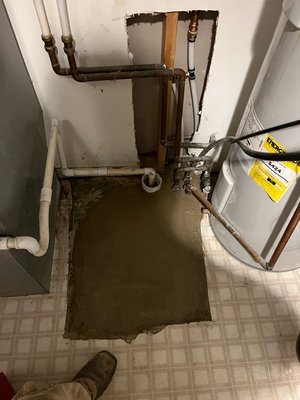 Under slab Plumbing Repairs - Sometimes with Plumbing things are under the slab, we also work under the slab if necessary Under slab Plumbing Repairs - Sometimes with Plumbing things are under the slab, we also work under the slab if necessary