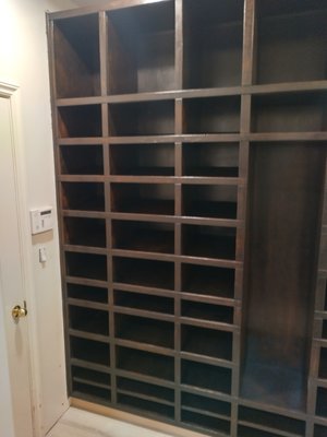 shoe boxes - garage door entrance