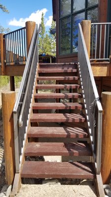 Hand Rail - in these photos you'll see a deck railing and hand rail I made. over 120ft. Hand Rail - in these photos you'll see a deck railing and hand rail I made. over 120ft.