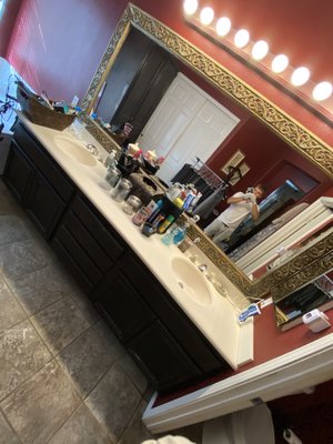 master bathroom - This is a very small example of how we do our work done. Paying attention for details is our advantage.