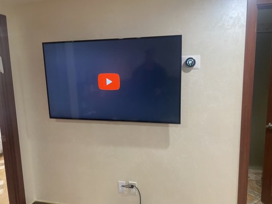 Utopia Pkwy - We moved the tv from the tv stand to the wall.