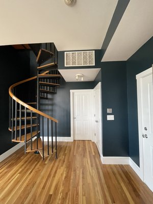 Hi there!
We have a three bedroom condo.  - It took the team seven days to complete the three-bedroom condo. The dark elegant blue color is farrow and ball color.  Hi there!
We have a three bedroom condo.  - It took the team seven days to complete the three-bedroom condo. The dark elegant blue color is farrow and ball color. 