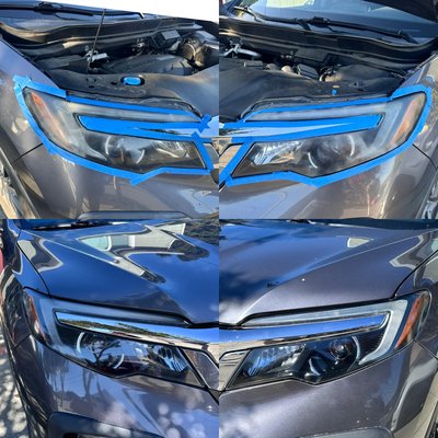HEADLIGTH RESTORATION 🌟 - Professional Headlight Restoration
Duartes Auto Detailing
Service Description
Headlight restoration restores the clarity, brightness, and original appearance of headlights, eliminating clouding, yellowing, and scratches caused by the sun, time, and road contaminants.
Professional Process
1. Cleaning and Evaluation: Debris, dust, and dirt are removed to assess the headlight's true condition.
2. Progressive Sanding: Sandpaper of varying grits is used to remove the damaged polycarbonate layer.
3. Optical Polishing: A special compound is applied to restore the material's transparency.
4. UV Protection/Sealing: A protective coating (clear coat or ceramic) is applied to prevent oxidation and maintain shine longer.
Benefits
• Improves visibility and nighttime safety.
• Restores the vehicle's aesthetic appearance.
• Increases resale value.
• Avoids costly headlight replacement.
Service Duration:
Approx. 45 to 90 minutes, depending on the condition of the headlights.
Results
Completely clean headlights with a professional finish and long-lasting protection. HEADLIGTH RESTORATION 🌟 - Professional Headlight Restoration
Duartes Auto Detailing
Service Description
Headlight restoration restores the clarity, brightness, and original appearance of headlights, eliminating clouding, yellowing, and scratches caused by the sun, time, and road contaminants.
Professional Process
1. Cleaning and Evaluation: Debris, dust, and dirt are removed to assess the headlight's true condition.
2. Progressive Sanding: Sandpaper of varying grits is used to remove the damaged polycarbonate layer.
3. Optical Polishing: A special compound is applied to restore the material's transparency.
4. UV Protection/Sealing: A protective coating (clear coat or ceramic) is applied to prevent oxidation and maintain shine longer.
Benefits
• Improves visibility and nighttime safety.
• Restores the vehicle's aesthetic appearance.
• Increases resale value.
• Avoids costly headlight replacement.
Service Duration:
Approx. 45 to 90 minutes, depending on the condition of the headlights.
Results
Completely clean headlights with a professional finish and long-lasting protection.