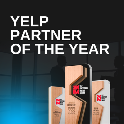 Yelp Partner of the Year - We are proud to say that we have been named the 2024 Yelp Agency Partner of the Year. We are recognized for our advocacy and expertise in driving results and customer retention. In addition to being a top performer in Yelp advertising, iCatch was recognized for creating a collaborative bond with Yelp, enhancing strategies, and creating new solutions. Yelp Partner of the Year - We are proud to say that we have been named the 2024 Yelp Agency Partner of the Year. We are recognized for our advocacy and expertise in driving results and customer retention. In addition to being a top performer in Yelp advertising, iCatch was recognized for creating a collaborative bond with Yelp, enhancing strategies, and creating new solutions.