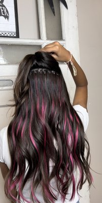 Extension Services - I tip extensions, microklink, beaded weft, keratin extensions, and tape in extensions are available upon request with consultation Extension Services - I tip extensions, microklink, beaded weft, keratin extensions, and tape in extensions are available upon request with consultation