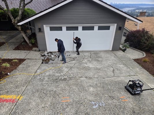 Before and After Driveway - Before & After Transformation 🚧➡️✨
This cracked, aging concrete driveway was completely removed and replaced with a durable, beautifully paved surface built to last for years to come. Not only does the new driveway improve curb appeal, but it also adds strength, longevity, and a clean modern finish to the home.
A solid upgrade you can see the difference in immediately!
Message us today to upgrade your driveway. Before and After Driveway - Before & After Transformation 🚧➡️✨
This cracked, aging concrete driveway was completely removed and replaced with a durable, beautifully paved surface built to last for years to come. Not only does the new driveway improve curb appeal, but it also adds strength, longevity, and a clean modern finish to the home.
A solid upgrade you can see the difference in immediately!
Message us today to upgrade your driveway.