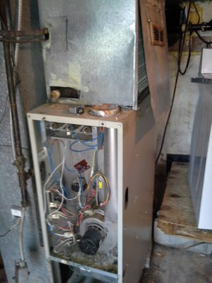 Furnace install - Removed and installed new HVAC system Furnace install - Removed and installed new HVAC system