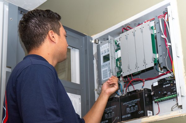Fire Alarm Testing & Repair - Annual fire alarm testing conducted at a facility with 30 buildings that spans more than 500,000 square feet of building space.