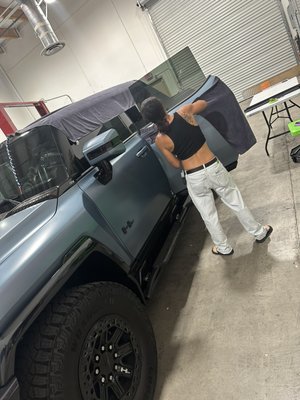 Tinting the new Hummer EV - Window tinting the new 2024 hummer EV for looks and protection. As hot as it gets here in Nevada, you want to protect your skin and your car's interior and do your best to avoid the heat. Let us help you out with some amazing Window Tint film. Tinting the new Hummer EV - Window tinting the new 2024 hummer EV for looks and protection. As hot as it gets here in Nevada, you want to protect your skin and your car's interior and do your best to avoid the heat. Let us help you out with some amazing Window Tint film.