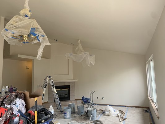 Interior Painting - Interior Painting of a rental Home. 1800 sqft