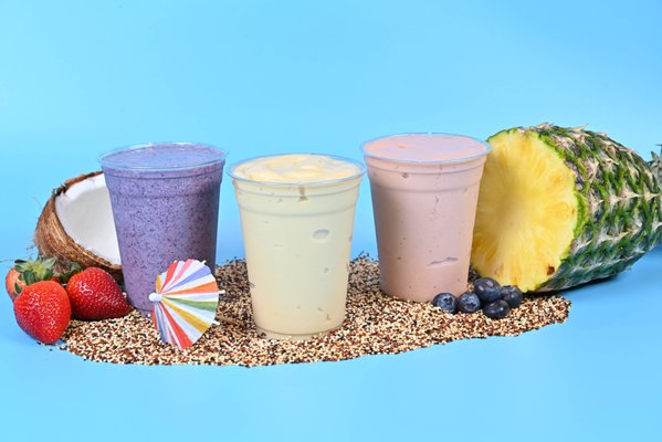 *NEW* Coladas! - Cool off with one of our *NEW* Tropical, Strawberry and Blueberry. We also offer Smoothies and Iced Coffee. *NEW* Coladas! - Cool off with one of our *NEW* Tropical, Strawberry and Blueberry. We also offer Smoothies and Iced Coffee.