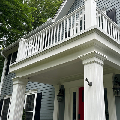 Revamping a 30-Year-Old Home with Stylish Upgrades - Even though it's only 30 years old, this beauty needed some TLC. We repaired the exterior trim and fluted columns, plus gave the flat stock trim boards some love.
💁🏻♂️ Both balconies got a stylish upgrade with Azek Timbertech Signature railings, featuring a sleek cocktail rail in the back for ultimate relaxation and a classic front rail. The old door is out, and a brand new ThermaTru fiberglass door is welcoming guests now.
And let's not forget the roof! We replaced the existing one with the GAF HDZ line, including a durable rubber roof on the flat areas.
This home is ready to take on the next 30 years looking fabulous! 👌🏻
#ubrothersconstruction #Sudbury #Massachusetts #homerenovation #beforeandafter #balcony #ThermaTru #AzekTimbertech #roof Revamping a 30-Year-Old Home with Stylish Upgrades - Even though it's only 30 years old, this beauty needed some TLC. We repaired the exterior trim and fluted columns, plus gave the flat stock trim boards some love.
💁🏻♂️ Both balconies got a stylish upgrade with Azek Timbertech Signature railings, featuring a sleek cocktail rail in the back for ultimate relaxation and a classic front rail. The old door is out, and a brand new ThermaTru fiberglass door is welcoming guests now.
And let's not forget the roof! We replaced the existing one with the GAF HDZ line, including a durable rubber roof on the flat areas.
This home is ready to take on the next 30 years looking fabulous! 👌🏻
#ubrothersconstruction #Sudbury #Massachusetts #homerenovation #beforeandafter #balcony #ThermaTru #AzekTimbertech #roof