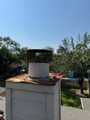 Chase Cover & Cap Replacement – Leak Repair - Chase Cover & Cap Replacement – Leak Repair
This project was completed after the homeowner noticed water leaking into their fireplace during heavy rain. Our inspection revealed that the old, rusted chase cover and deteriorated chimney cap were the main causes of the leak.
To resolve the issue, our team:
Removed the damaged chase cover and cap.
Installed a custom-fabricated, rust-resistant chase cover designed to properly seal and protect the chimney top.
Added a new chimney cap to ensure long-term protection against water, debris, and animals.
After the installation, the chimney was fully sealed, preventing future leaks and extending the life of the structure. The homeowner can now enjoy a safe, dry, and worry-free fireplace. Chase Cover & Cap Replacement – Leak Repair - Chase Cover & Cap Replacement – Leak Repair
This project was completed after the homeowner noticed water leaking into their fireplace during heavy rain. Our inspection revealed that the old, rusted chase cover and deteriorated chimney cap were the main causes of the leak.
To resolve the issue, our team:
Removed the damaged chase cover and cap.
Installed a custom-fabricated, rust-resistant chase cover designed to properly seal and protect the chimney top.
Added a new chimney cap to ensure long-term protection against water, debris, and animals.
After the installation, the chimney was fully sealed, preventing future leaks and extending the life of the structure. The homeowner can now enjoy a safe, dry, and worry-free fireplace.