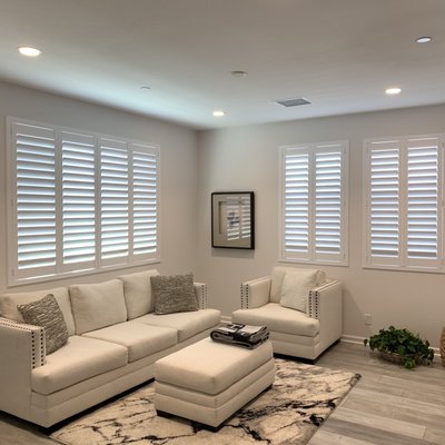 Plantation Shutters - Plantation shutters, wood shutters, poly shutters, composite shutters.  We carry best quality shutters and have experienced installation team.