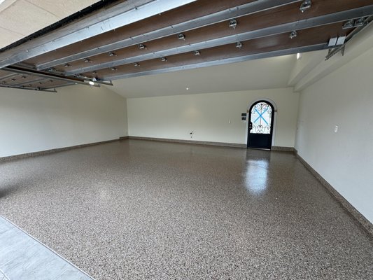 4 Car Garage - This was a complete removal of old epoxy flooring. 4 Car Garage - This was a complete removal of old epoxy flooring.
