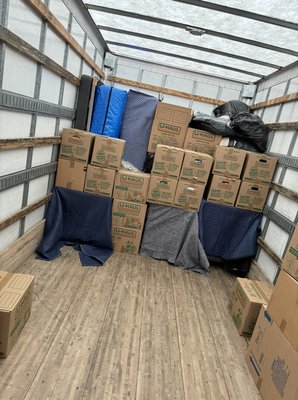 Packing Loading Unloading - This project was performed on 12-8-24. We packed up the home and loaded the items into our truck. We finished off our project with unloading our customer into a nursing home. Packing Loading Unloading - This project was performed on 12-8-24. We packed up the home and loaded the items into our truck. We finished off our project with unloading our customer into a nursing home.