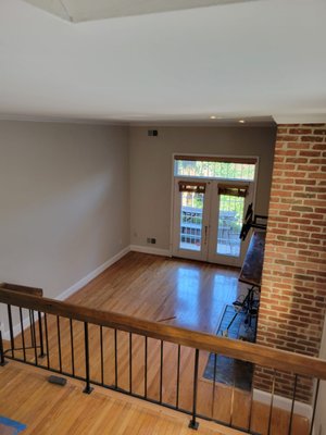 Interior Painting - We repainting the walls, ceiling, trim and changed the color of a cabinet
