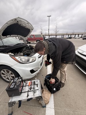 2012 Hyundai Accent 1.6 - Another successful alternator repair and diagnosis performed and another happy customer