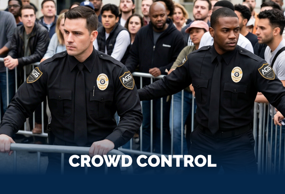 Crowd Control Security Guard Services - We provided professional crowd control for a large-scale event, managing high volumes of guests in a calm and organized way. Our security team kept things moving safely, stayed aware of what was happening at all times, and made sure every attendee had a secure and smooth experience throughout.