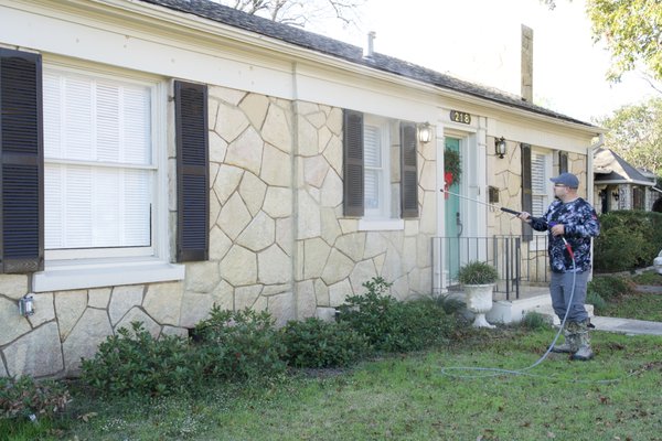 Turning back time - This was a full-service cleaning on a 1940's-era home.  We were able to clean the exterior walls, roof, patio, driveway, and fence all in a day leaving the homeowner satisfied and with a home that outshines the neighbors.