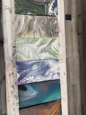 Family Holiday Experience - This family does a holiday experience every year and this year Hawaii Fluid Art hosted the class