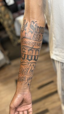 Customer script Tattoo sleeve - They had a vision, & I did my thing ;)