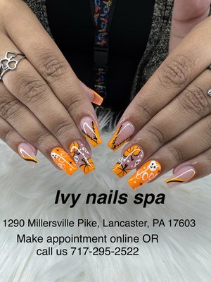 Halloween nails - 🎃👻 Spooky season is here, and we’re bringing it to your nails! From cute pumpkin designs to spooky spider webs, haunted house art, and glow-in-the-dark styles, our Halloween nails are the perfect way to celebrate in style. Whether you love classic black-and-orange vibes or want something unique and glam, we’ll create a look that’s festive and fun. Treat yourself to nails that are as ready for Halloween as you are! 💅✨ Halloween nails - 🎃👻 Spooky season is here, and we’re bringing it to your nails! From cute pumpkin designs to spooky spider webs, haunted house art, and glow-in-the-dark styles, our Halloween nails are the perfect way to celebrate in style. Whether you love classic black-and-orange vibes or want something unique and glam, we’ll create a look that’s festive and fun. Treat yourself to nails that are as ready for Halloween as you are! 💅✨