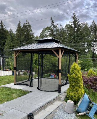 Assemble a gazebo - I was asked to assemble a gazebo. I took an assistant with me and we did it together. Assemble a gazebo - I was asked to assemble a gazebo. I took an assistant with me and we did it together.