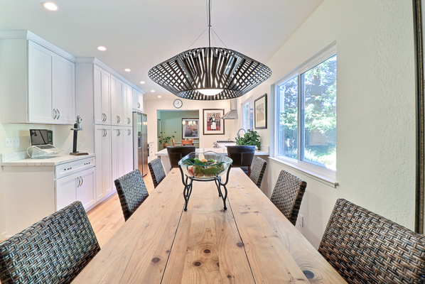 Pristine Kitchen Remodel - This kitchen and dining room goes from dull to so bright and welcoming! Pristine Kitchen Remodel - This kitchen and dining room goes from dull to so bright and welcoming!